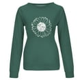 thumbnail image 4 of Dyegold Sweatshirt For Women Fall Casual Long Sleeve Shirts Loose Trendy Sunflower Graphic Pullover Top Cute Crewneck Blouse, 4 of 5