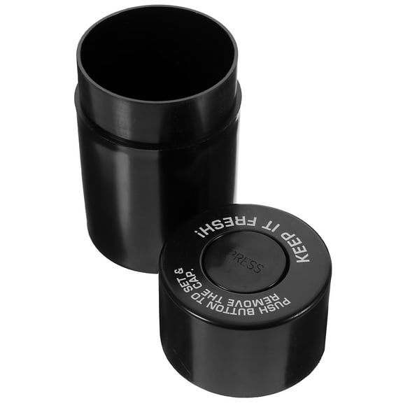 ELAYARD Black Airtight Food Storage Jar with Lid for Pantry Cereal and Nut Organization