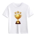 thumbnail image 4 of Atogsazn Soccer Printed T-shirt for Boys Kids Casual Short Sleeve Crew Neck Casual Tees For Kids Sports White 11-12 Years Fashion, 4 of 7