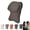 Brown, variant on Aviation-Grade PU Leather Car Headrest, Comfortable Memory Foam Car Neck Pillow, Soft & Breathable Car Headrest, Ergonomic Vehicle Neck Support Pillow, for Most Cars