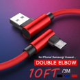 thumbnail image 6 of Fast Charge with 90 Degree Connector Tangle-Free Micro USB Type C Phone Cable, 6 of 10