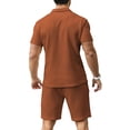 thumbnail image 4 of Conjunto de polo y pantalones cortos KUYIGO, trajes de verano para hombre, 4 of 6