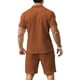 thumbnail image 4 of Conjunto de polo y pantalones cortos KUYIGO, trajes de verano para hombre, 4 of 6