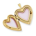thumbnail image 2 of 14K Gold 1/20 Gold Filled 20mm Diamond Heart Locket Pendant with 18 In Chain, 2 of 7