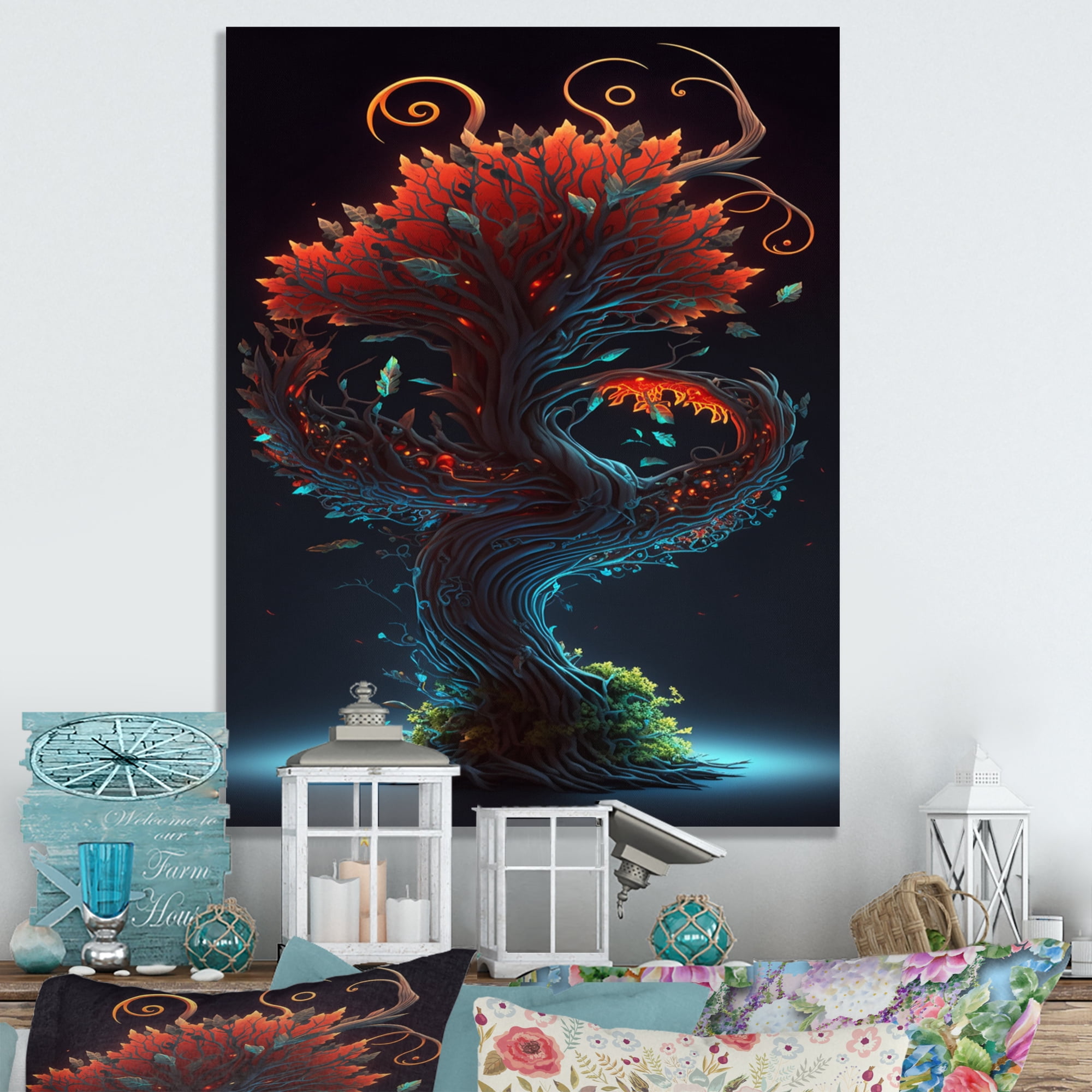 Designart Bonsai Tree I Canvas Wall Art