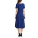 thumbnail image 3 of Vestidos de cuello barco para mujer INSPIRE CHIC 2025, vestido midi de corte A para ocasiones elegantes y casuales, 2XL azul real, 3 of 5