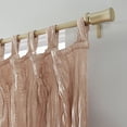 thumbnail image 6 of No. 918 Odelia Distressed Velvet Tab Top Curtain Panel, 50" x 84" in Blush, 6 of 6