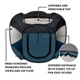 thumbnail image 4 of Corral portátil para perros y tienda para gatos Furhaven Sailor Blue pequeño, 4 of 8