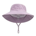 thumbnail image 4 of Tosmy Kids Sun Hat For Girls Head Circumference Children's Baby Outdoor Basin Hat Beach Fisherman Hat Fashion For 2-6 Years, 4 of 4