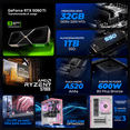 thumbnail image 3 of PC Gamer IA Xtreme PC Gaming NVIDIA GeForce RTX 5060 TI AMD Ryzen 7 5700X 32GB SSD 1TB Sistema Liquido WIFI Pink Productividad Versátil Acelerada con IA, 3 of 6