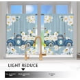 thumbnail image 5 of 3 Pack Blue Daisy Kitchen Curtains 54x24 inch - Curtains for Bedroom as Farmhouse Kitchen Decor and Spring Decorations for The Home, Daisy Kitchen Curtains and Valances Set, 5 of 5