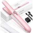 thumbnail image 7 of Cordless Hair Straightener and Curler, Portable Hair Straightener for Travel,Ceramic Cordless Flat Iron for Women,Wireless Hair Straightener 2 in 1,with 9000mAh Battery,5 Temps,USB Rechargeable, 7 of 7