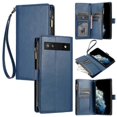 thumbnail image 2 of (Bleu) Compatible avec Google Pixel 7a Étui Portefeuille Premium avec Fentes pour Cartes et Dragonne, 2 of 5