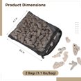 thumbnail image 2 of Reusable Crushed Coral Filter Media - 2 Pack (1.1 lbs/Bag) | Fish Tank Filter Media for Aquarium, Fish Pond Coral Filtration Materials | Stabilizes pH, Clears Water, Promotes Ecosystem Balance, 2 of 5