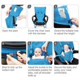 thumbnail image 2 of Portable High Chair Seat,Easy Seat Harness Baby Cloth Booster Seat for Eating,Toddler Dining Chair Safety Seat w Adjustable Straps Shoulder Belt,Light Blue, 2 of 7