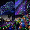 thumbnail image 4 of MAMOWEAR Outdoor 5ft x 5ft Plug-in LED Christmas 8 Modes Net Light Rope, 4 of 6