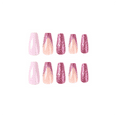 thumbnail image 3 of Fofosbeauty 24pcs Press on False Nails Tips, Coffin Fake Nails, Purple Glitter, 3 of 9