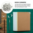 thumbnail image 6 of 40Pcs Scrapbook Corners Metal Photo Album Corners Book Page Corner Protectors Retro Book Corners, 6 of 6