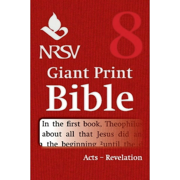 NRSV Giant Print Bible, (Paperback)
