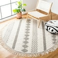 thumbnail image 2 of SAFAVIEH Natura Elvin Geometric Wool Area Rug, Ivory/Grey, 3' x 5', 2 of 9
