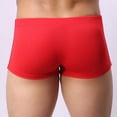 thumbnail image 3 of kpoplk Mens Basic Classic Swim Briefs Padded Bikini Swimwear Square Swimsuit Bikini Bottoms Low Rise S-XXL Size XL,Red, 3 of 6