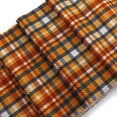 thumbnail image 2 of Fall Navy Gold Plaid Bullet Fabric 6" Strip, 2 of 3