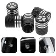 thumbnail image 4 of 5pcs Tire Air Valve Covers Aluminum Alloy Tire Valve Caps Vehicle Stem Covers, 4 of 4