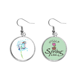 thumbnail image 1 of Dandelion Cabin cuadro jarrón acuarela Colgante decorativo temporada pendientes de primavera joyas Unbranded M, 1 of 3