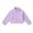 x734/Purple, variant on Jovrlynd Girls Cropped Jacket Sherpa Fleece Stand Collar Fuzzy Warm Winter Coats Soft Comfy Kids Outerwear