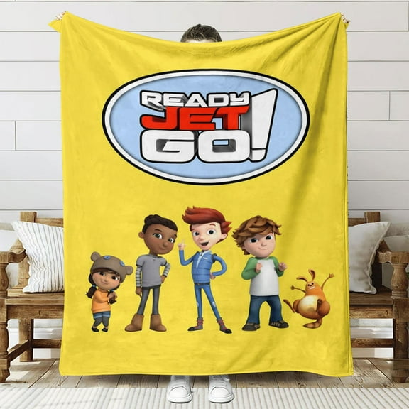 Ready Jet Go! Throw Blanket Gifts for Fans Lover Girls Boys Women Present Hoodie Him Bed 60"x80"