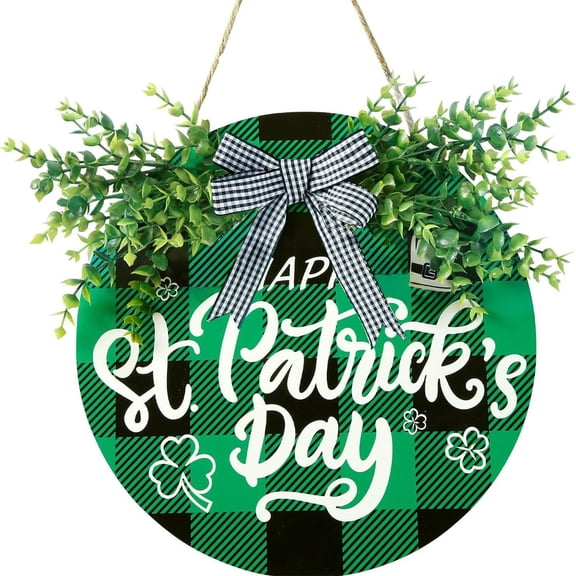 Mrzvby St. Patrick's Day Decorations and Gifts，St Patricks Day Door Decorations Festival Shamrocks Board Sign For St Patrick's Day Indoor Outdoor Decor