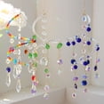 thumbnail image 6 of Spiral Sun Catcher Crystal Wind Chime Sunlight Refraction Colorful Prism Hanging Decor For Window Balcony Garden Indoor Outdoor, 6 of 9