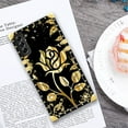 thumbnail image 6 of FKBRCL4U Compatible with Samsung Galaxy S21 FE Case, Shine Gold Rose Luxury Golden Decoration for Girl Women Soft TPU Shockproof Protective Hard PC Back, 6 of 7
