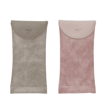 GASTROPOD 2 Pcs Glasses Bag,PU Securely Hold Soft Eyeglass Cases,Interior Velvet Lining Glasses Case Soft