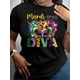 thumbnail image 2 of Camiseta De Verano Para Mujer, Camisetas Suaves De Verano Para Mochilero, Viajes En La CalleWomen's Mardi Gras & Carnival Mask Print T-Shirt - Casual Crew Neck, Short-Sleeved, All-Season Polyester T, 2 of 7