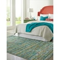 thumbnail image 3 of Rugs.com Calypso Collection Rug – 4' x 6' Aqua Medium Rug Perfect For Entryways, Kitchens, Breakfast Nooks, Accent Pieces, 3 of 8