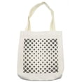 thumbnail image 1 of Geometric Circle Tote Bag, Different Round Shaped Dots Spots Motif Simplistic Abstract Background, Cloth Linen Reusable Bag for Shopping Books Beach and More, 16.5" X 14", Cream, by Ambesonne, 1 of 2