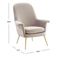 thumbnail image 3 of Safavieh  Couture Aimee Velvet Arm Chair - 33.46 IN W x 31.69 IN D x 40.94 IN H, 3 of 5