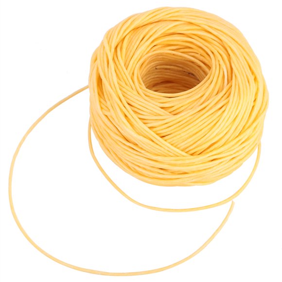 Mèche de Bougie en Cire d'Abeille de Chanvre Biologique de 200 Pieds, Mèches de Bougie à Combustion Lente, Sans Goutte, 2 Couleurs Disponibles pour Mèches de Remplacement et Tondeuses DIY