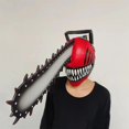 thumbnail image 1 of Casco de Motosierra Hombre Cosplay Denji Máscara Chainsawman Látex Halloween Casa de los Tesoros, 1 of 4