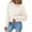 Beige, variant on YOGAFOX Women Casual Oversized Cable Knit Long Sleeve Pullover Sweater Deep Orange XL