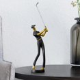 thumbnail image 6 of Baoblaze Golf Figurine Art Decorative Resin Arts for Living Room Home Golf Lover Gift Black A, 6 of 7