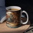 thumbnail image 5 of Library Bookshelf Mug, Cool Bookish Ceramic Coffee Mug, Book Lovers Gifts for Readers, Creative Book Club Mug, Novelty Gifts for Birthday Christmas Men Women Friends 11oz, 5 of 5