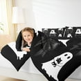 thumbnail image 4 of Manfei Cute Ghost Bedding Comforter Set,Halloween Theme Twin Comforter Sets,Black Bowtie Bow Bedding Set For Girls Boys,Luxury Bedroom Decor Reversible,2-Piece, 4 of 8