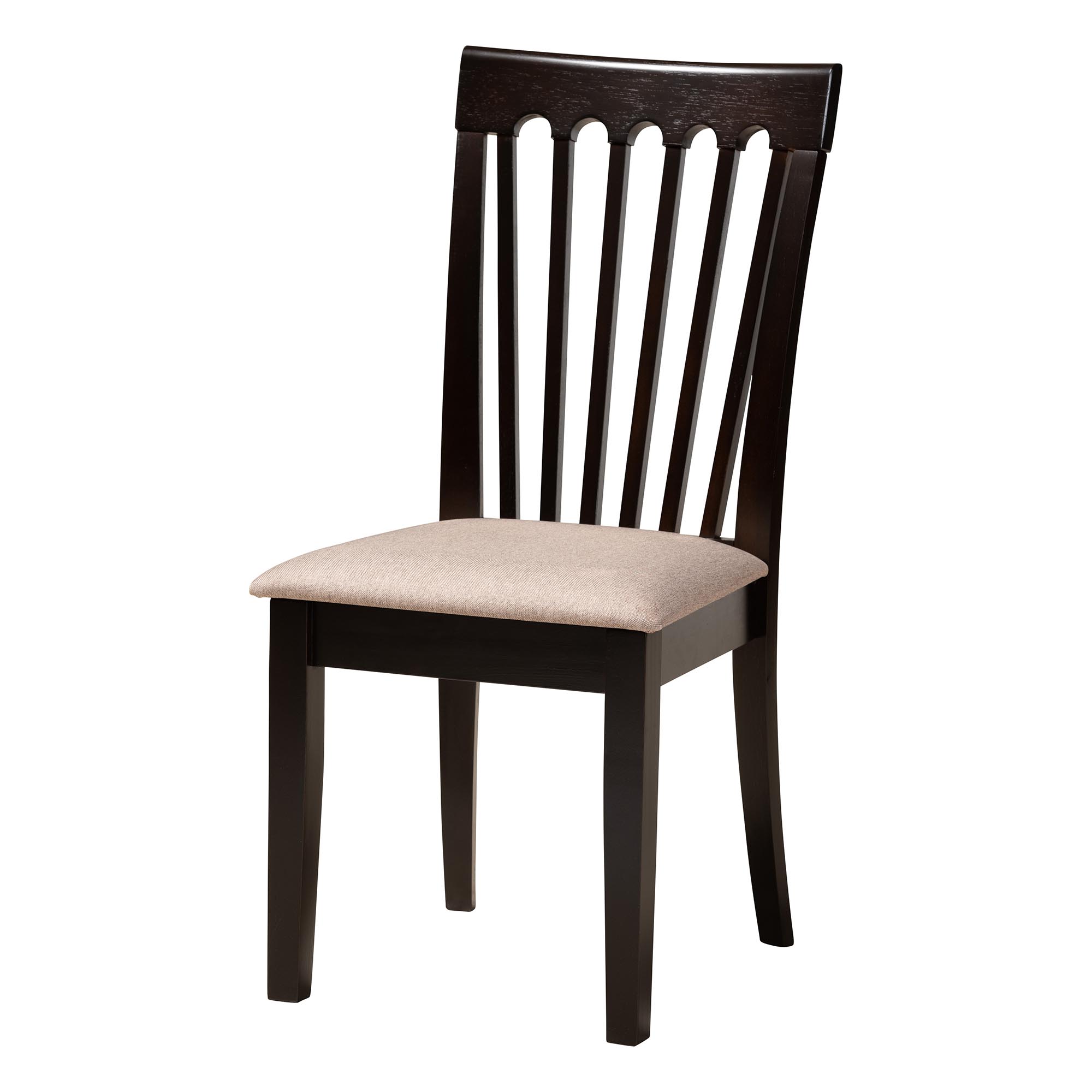 Baxton Studio Bailey Modern Dining Set, 5-Piece, Dark Brown