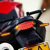 2 Pack 12V Motorcycle Indicators Flowing Turn Signal Lights,Motorbike Turning Indicators LED Bulbs for Motorbike Scooter Quad Cruiser Off Road, Amber