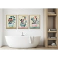 thumbnail image 6 of Blake Mid Century Modern Lion in Bathtub 18 in x 24 in Framed Painting Art Prints, by Kate and Laurel, 6 of 6