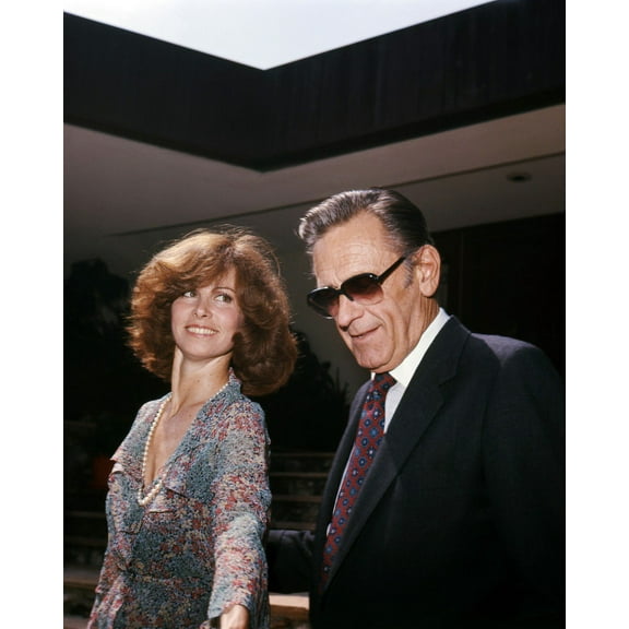 William Holden Stefanie Powers 24X36 Classic Hollywood Poster Candid Together 1980