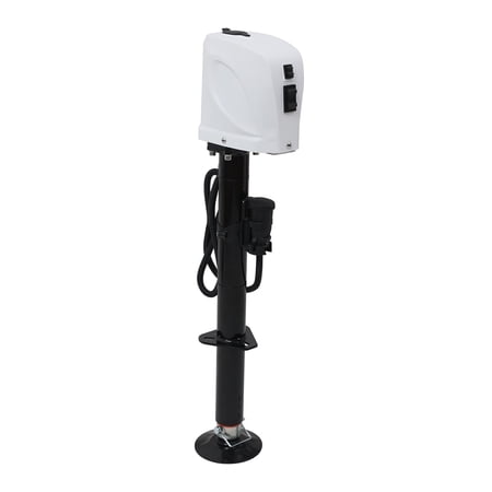Uriah Products UC350010 Electric Trailer Jack – 3500 Lb Capacity, 12V DC, 7-Way Connector, LED Light, 9"-31.5" Lift