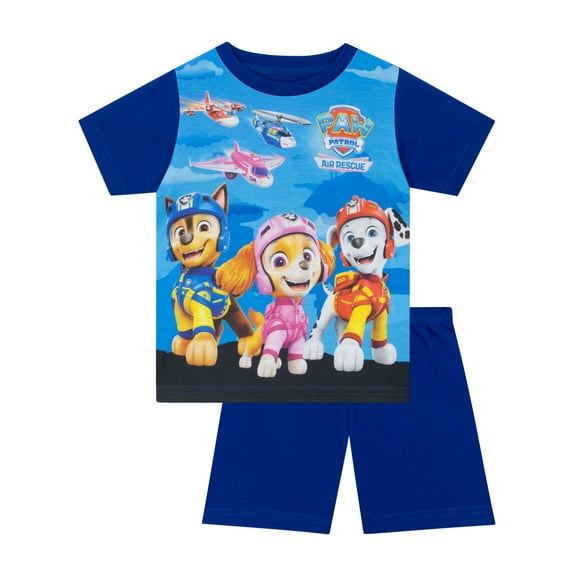 PAW Patrol Boys Chase, Marshall And Skye Pajamas Blue Sizes 2T-8